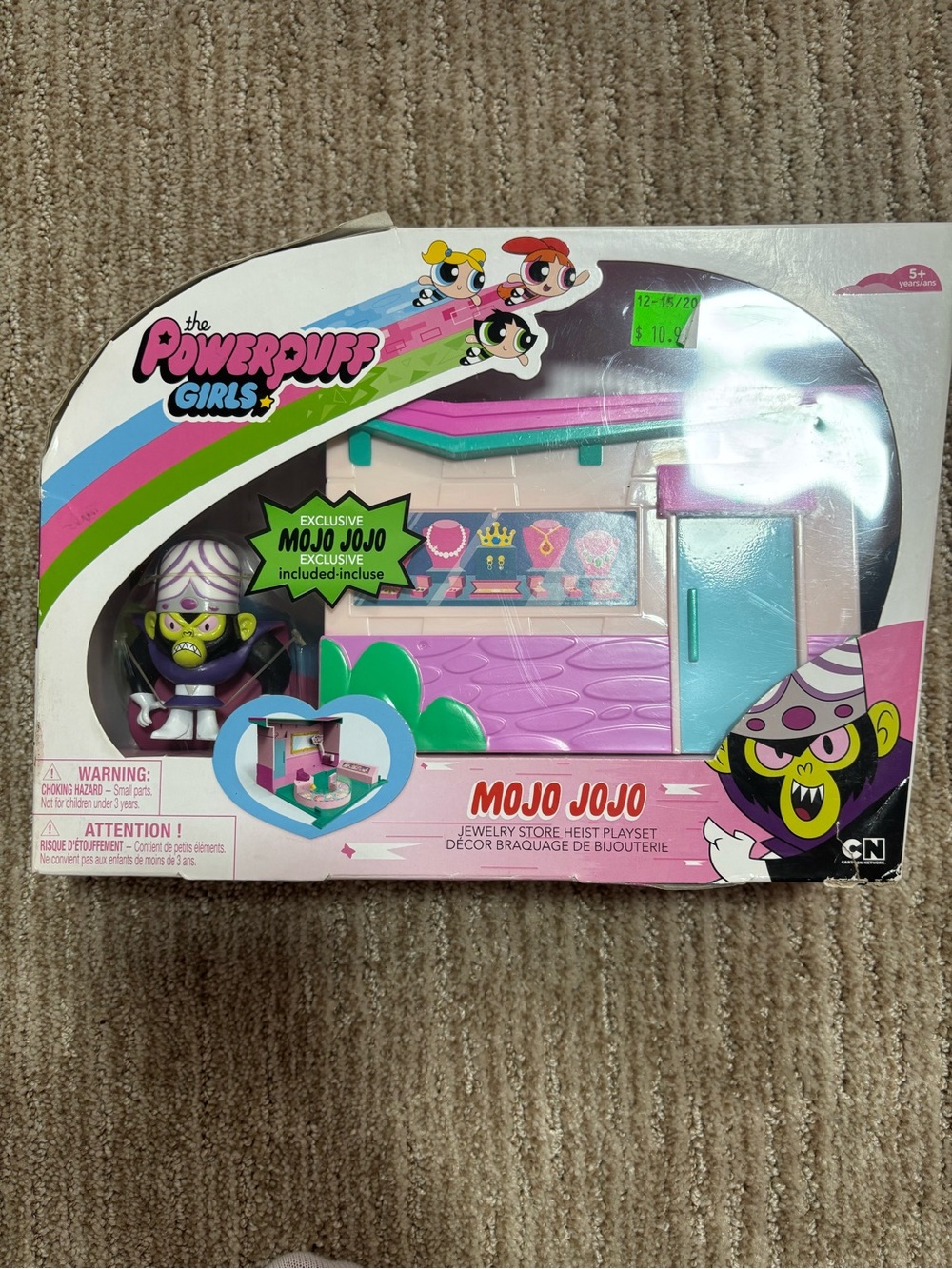 New Powerpuff Girls Exclusive Mojo JoJo  Figure Jewelry Store Heist Playset